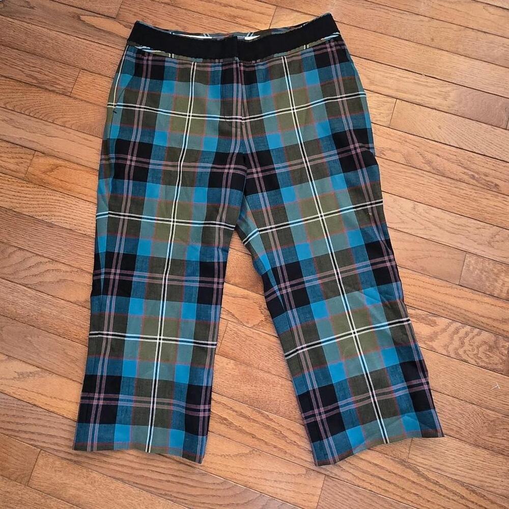 L.A.M.B. gwen stefani Womens plaid cropped pants shorts y2k 2000s 6